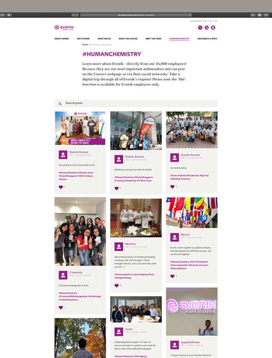 Evonik - career site