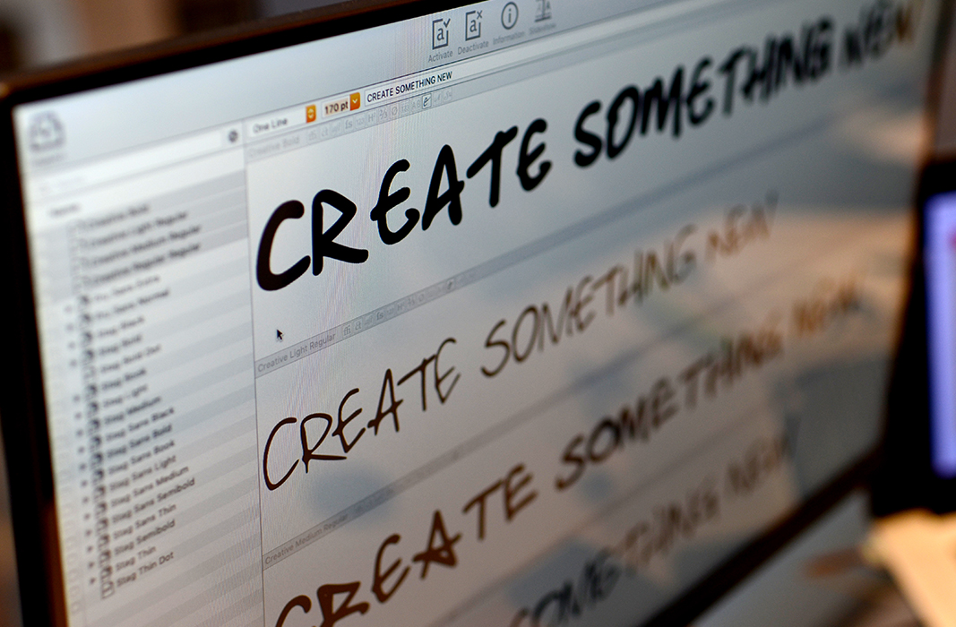 Creative - a new, custom font for a new employer brand